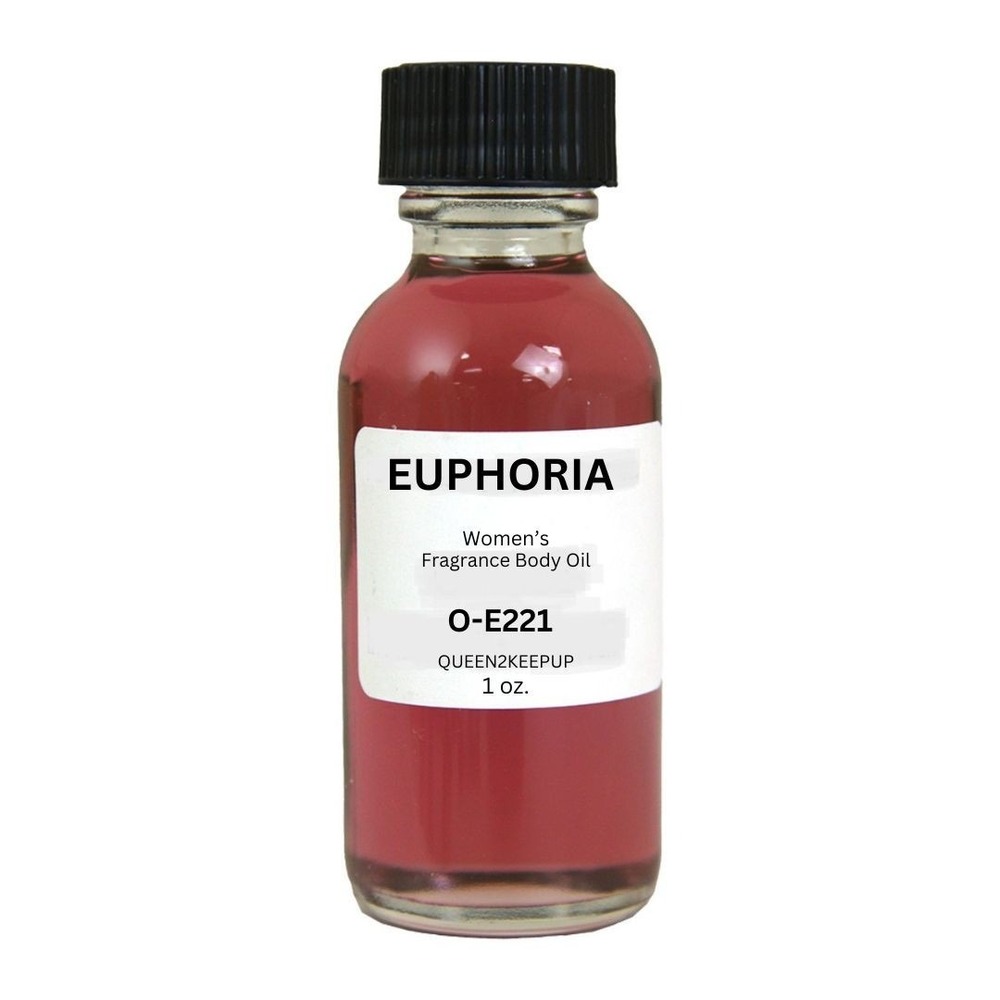 Euphoria Women's Body Oil Fruity Floral Warm Woody Fragrance Scent 1 oz